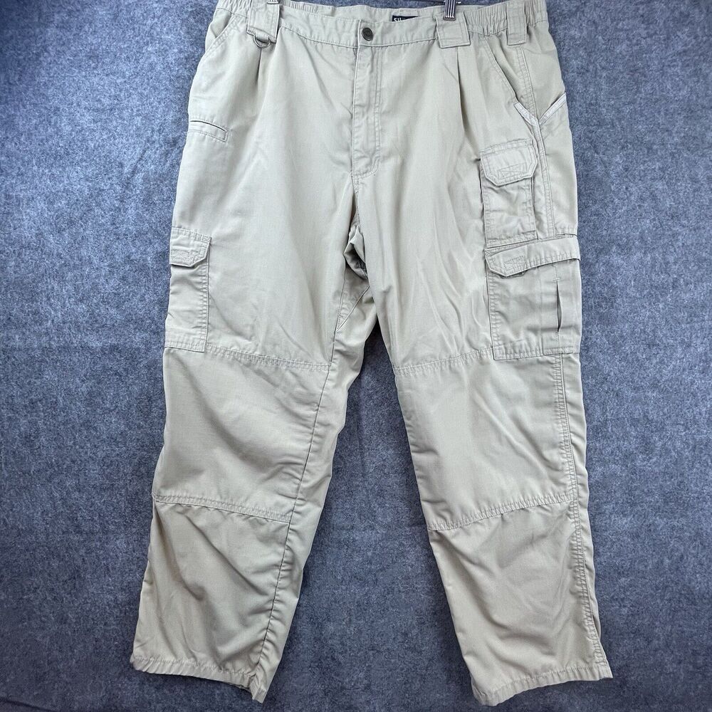 5.11 Tactical Pants‎ Mens 42 Khaki Ripstop Cargo Straight